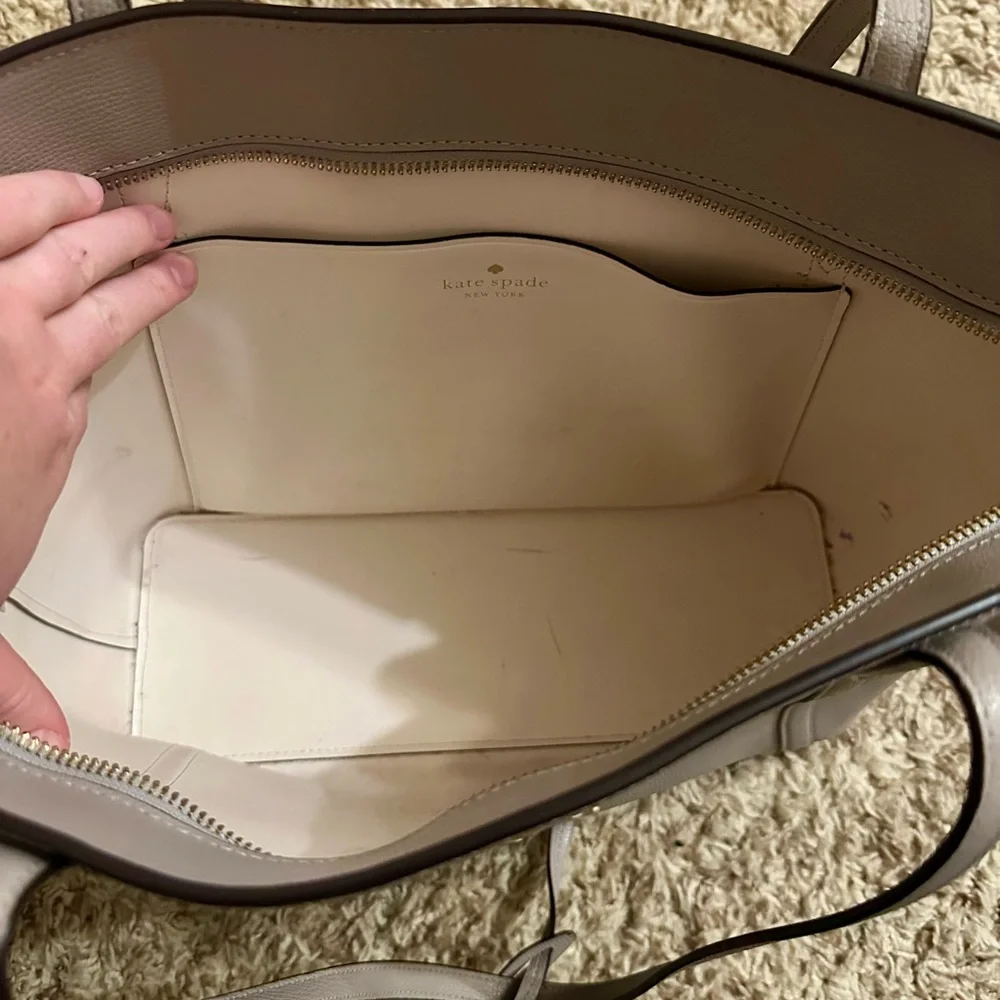 Kate Spade Gray Tote Bag - Picture 5 of 9